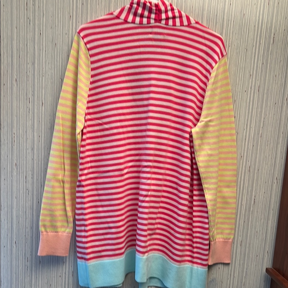 Lands' End Striped Cardigan - Picture 4 of 5
